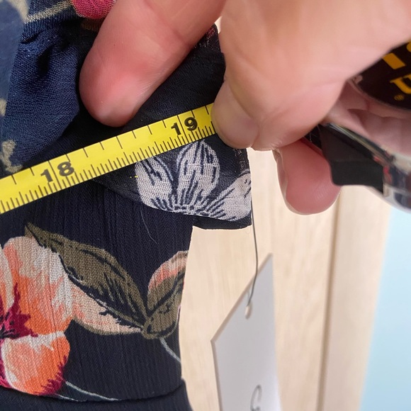 Calvin Klein Women's Printed Chiffon Tulip-Sleeve Knee-length Dress New Sz 8 - Picture 13 of 16